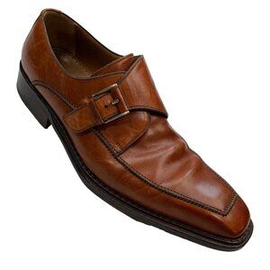 Magnanni Monk Strap Shoes EU 46 US 12 M Brown Leather Buckle Fall Fashion 9172